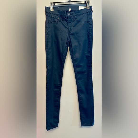 rag & bone Women's Skinny Jegging- Black Size 27 - Picture 1 of 6